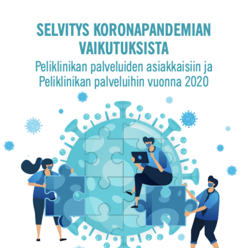 Peliklinikka. Raporttien kuvitus ja taitto.
